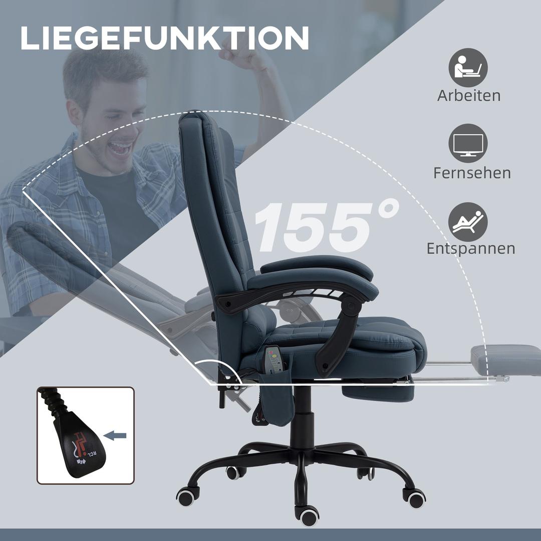Kontorstol med Massagefunktion – 7 Massagepunkter – produktvisning 17 | Noreva Home