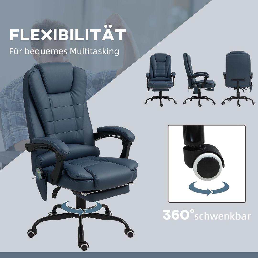 Kontorstol med Massagefunktion – 7 Massagepunkter – produktvisning 19 | Noreva Home