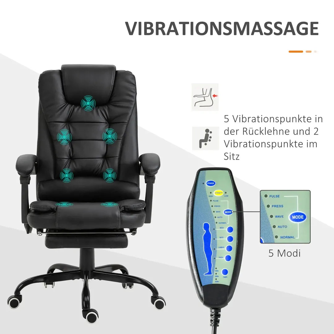 Kontorstol med Massagefunktion – 7 Massagepunkter – produktvisning 26 | Noreva Home