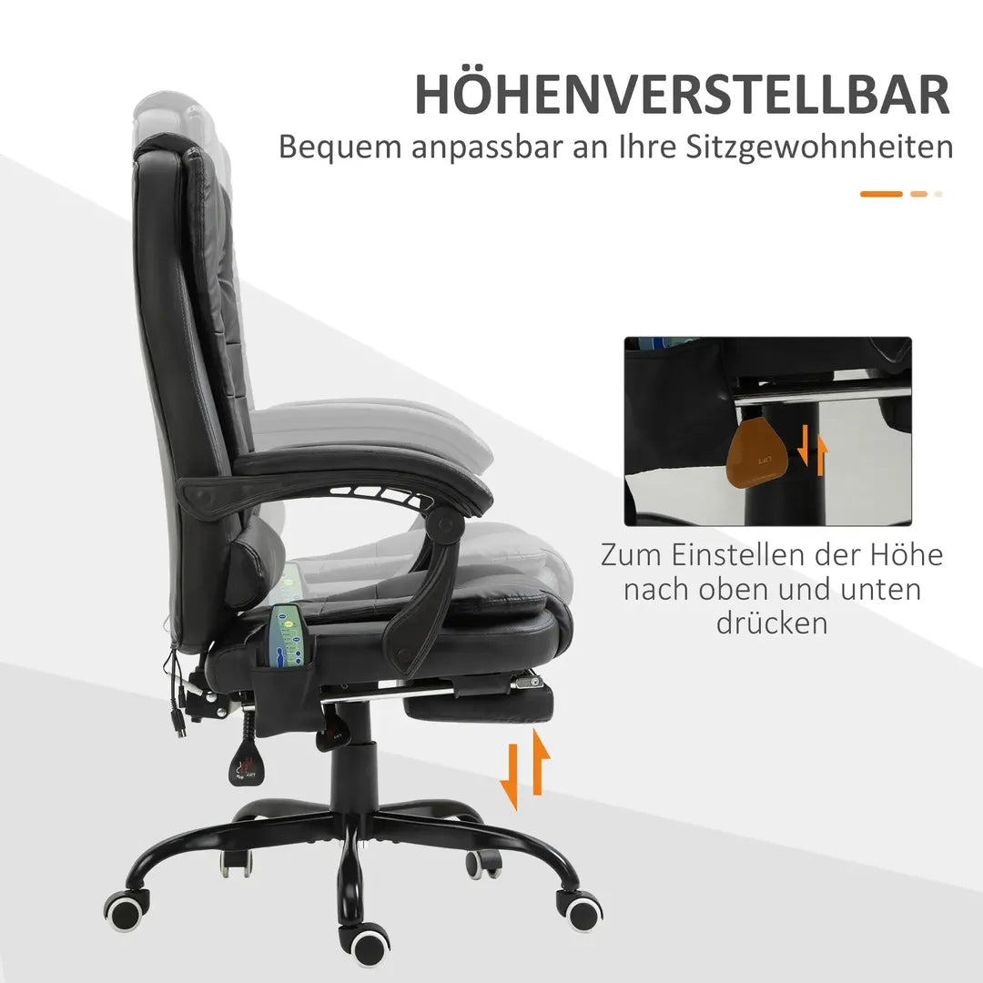 Kontorstol med Massagefunktion – 7 Massagepunkter – produktvisning 28 | Noreva Home