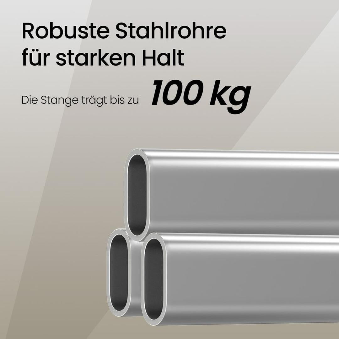 Kraftigt tøjstativ på hjul – flytbart garderobestativ til jakker og tøj – produktvisning 4 | Noreva Home