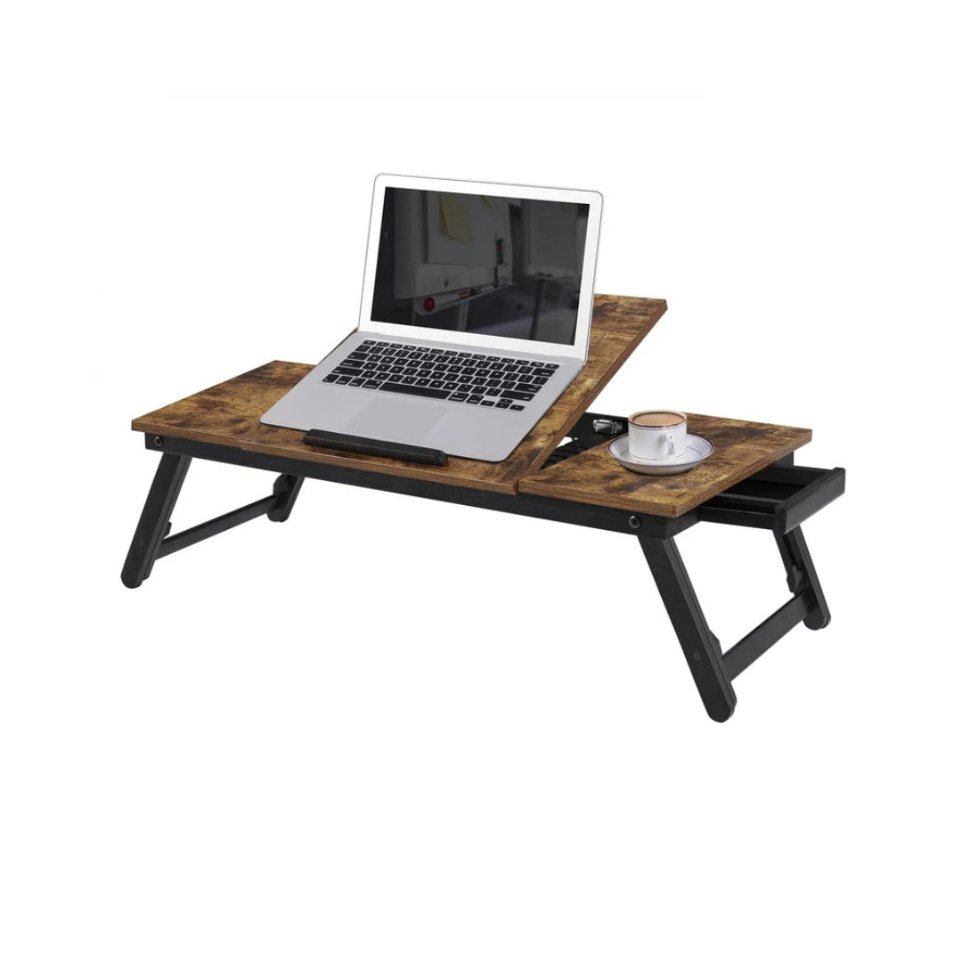Laptopbord til seng med vipbar plade og sammenklappelige ben, produktvisning 1 | Noreva Home