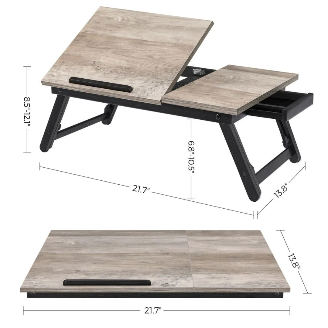Laptopbord til seng og sofa med vipbar plade og justerbar højde, produktvisning 6 | Noreva Home