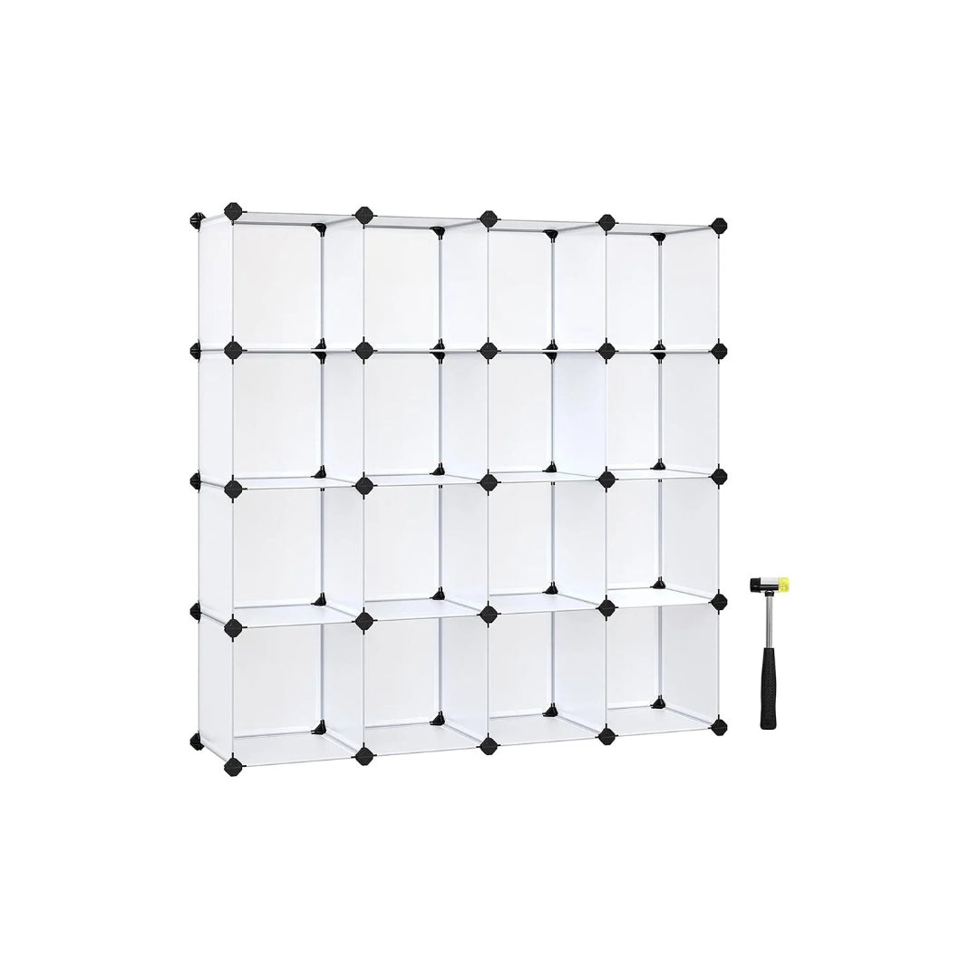Modulopbygget kubereol i plast med 12 eller 16 kuber, produktvisning 2 | Noreva Home