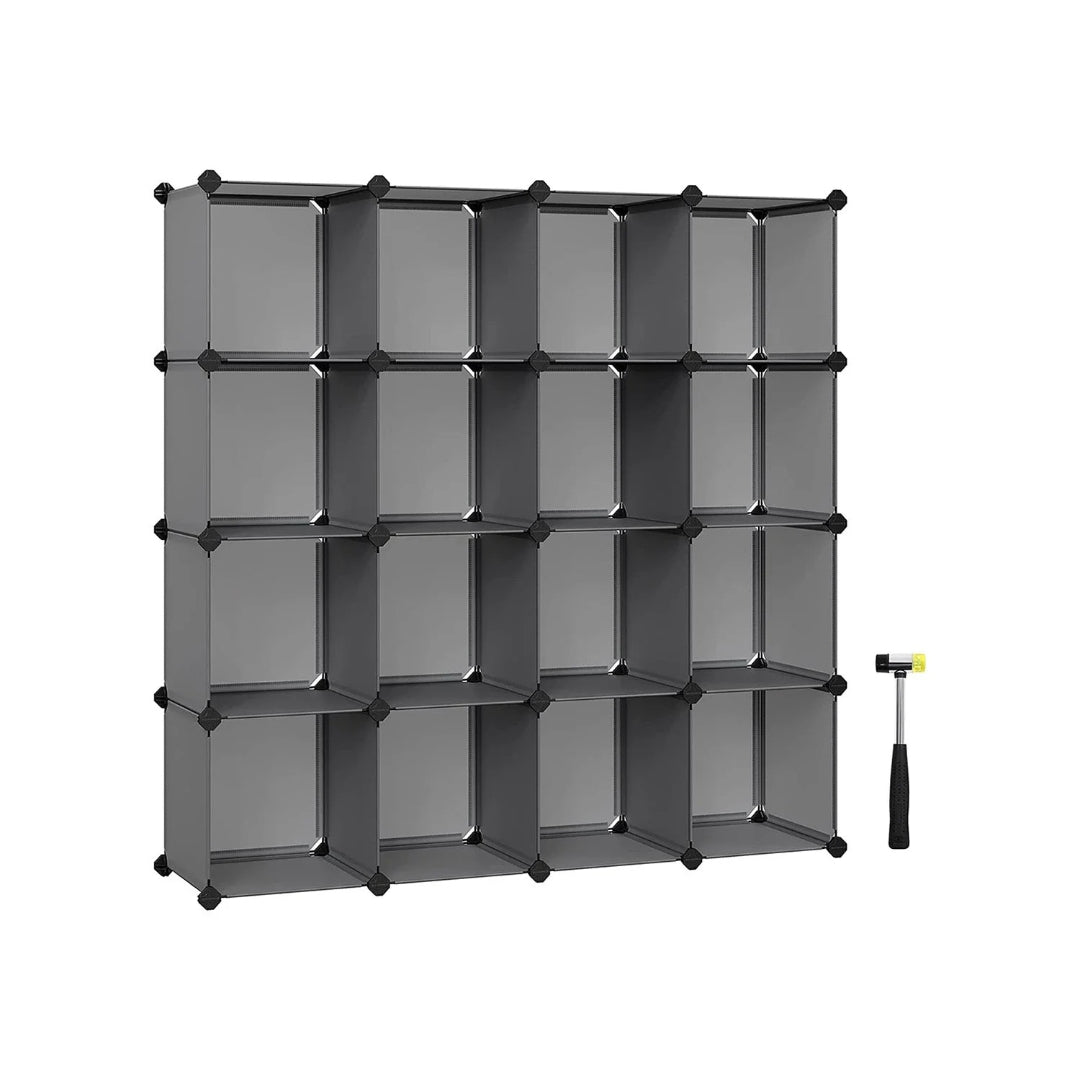 Modulopbygget kubereol i plast med 12 eller 16 kuber, produktvisning 3 | Noreva Home