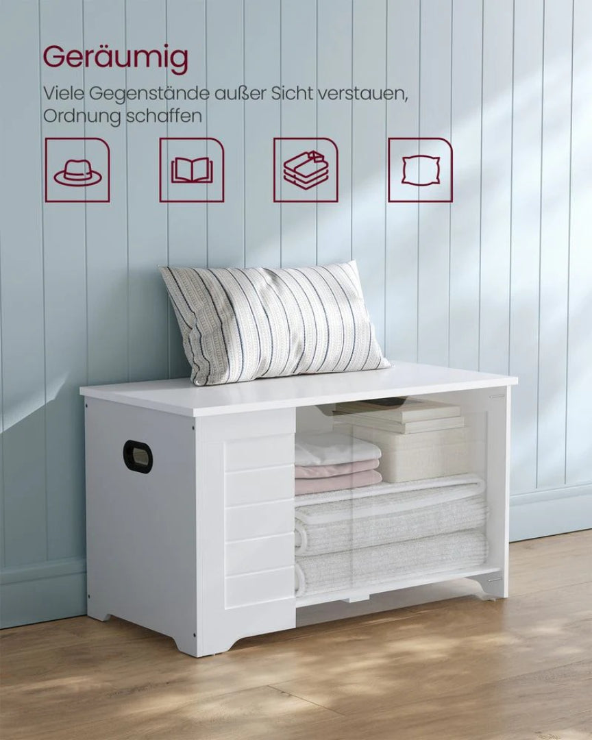 Opbevaringsbænk med låg og skjult rum – produktvisning 9 | Noreva Home