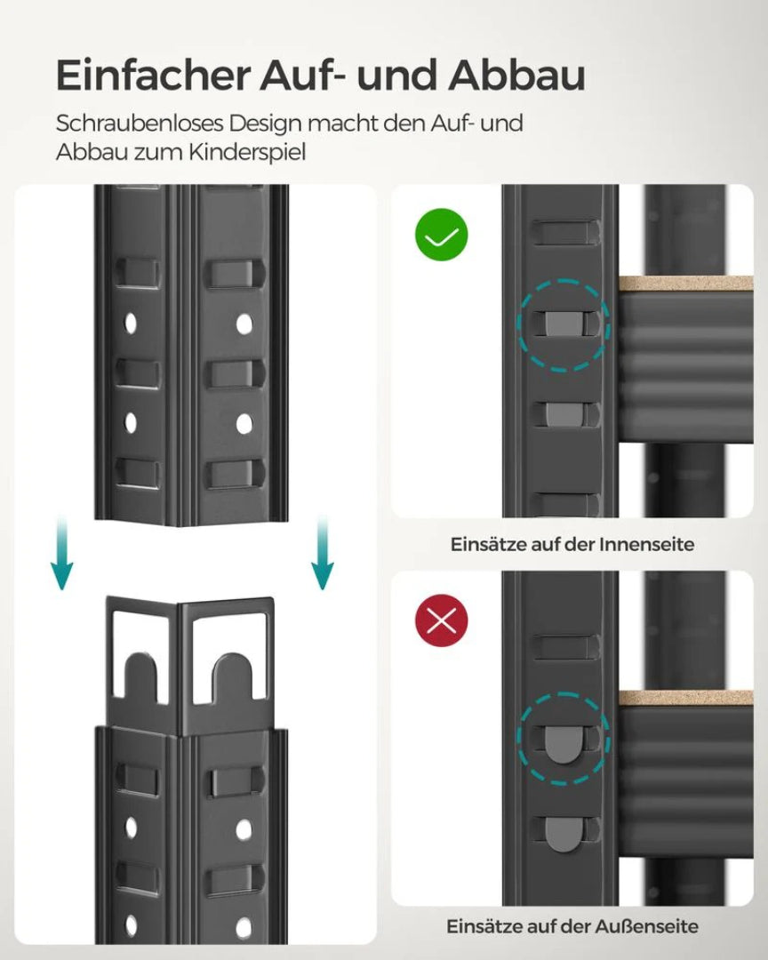 Opbevaringsreol – kraftig metalreol 120 kg – produktvisning 6 | Noreva Home