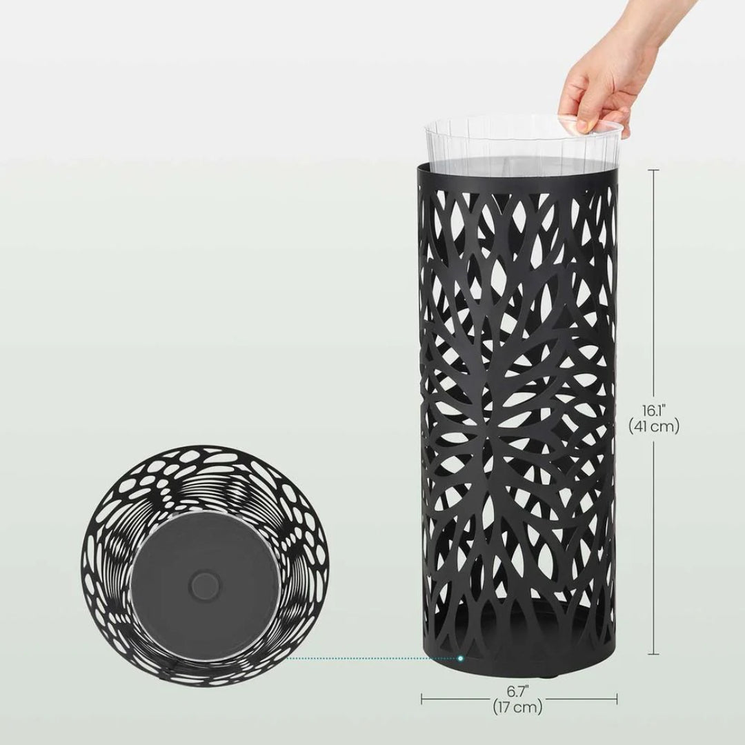 Paraplystativ i stål med drypbakke og åbent design, produktvisning 6 | Noreva Home