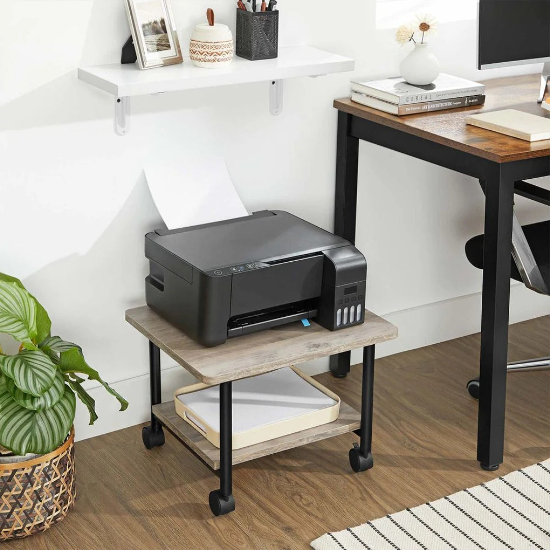 Printerbord med hjul til under skrivebordet, 2 niveauer, produktvisning 10 | Noreva Home