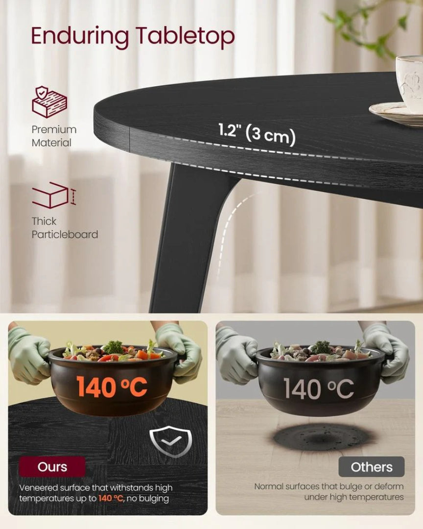 Rundt spisebord til 4 til 6 personer, 47,2 in i diameter, produktvisning 5 | Noreva Home