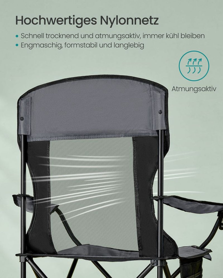 Sæt med 2 sammenklappelige campingstole med kopholder – produktvisning 5 | Noreva Home
