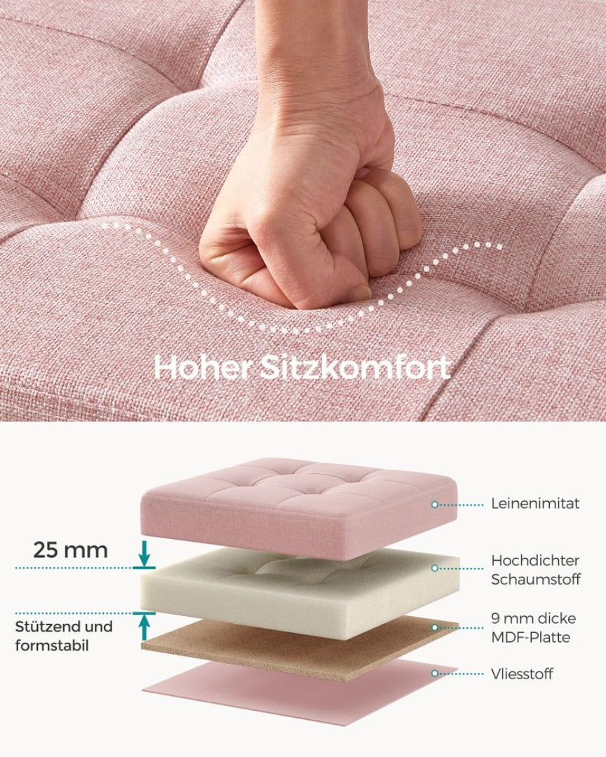 Sammenklappelig opbevaringsbænk med låg 300 kg kapacitet – produktvisning 20 | Noreva Home