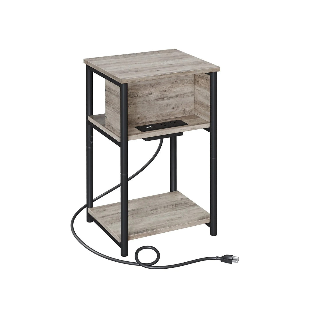 Sidebord i 3 niveauer med USB-porte og stikkontakter, produktvisning 2 | Noreva Home