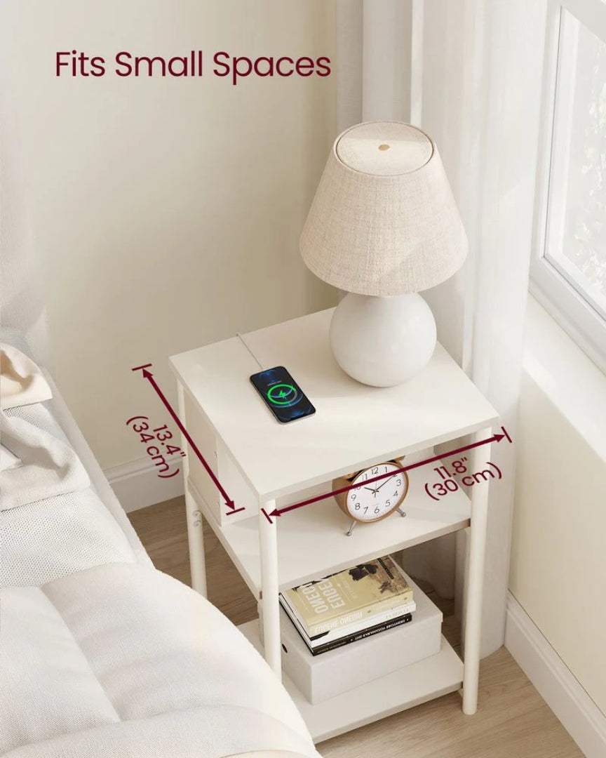 Sidebord i 3 niveauer med USB-porte og stikkontakter, produktvisning 46 | Noreva Home