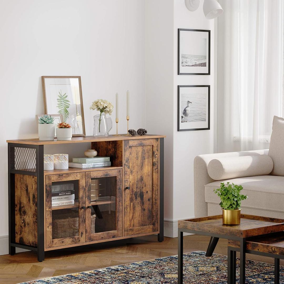 Skænk med 3 låger – køkkenskab i landlig stil – produktvisning 6 | Noreva Home