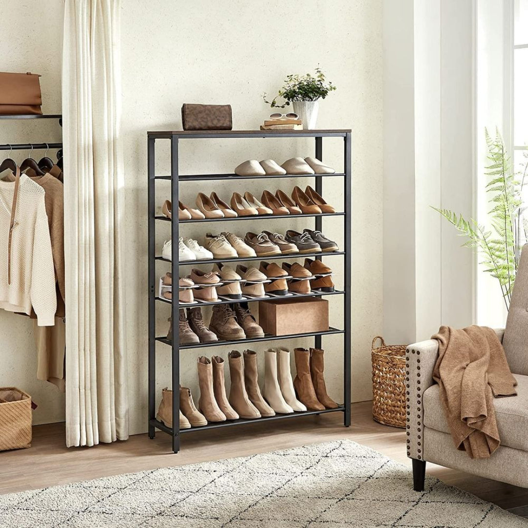 Skoreol med 6 eller 8 niveauer og nethylder, 39,4 in bred, produktvisning 10 | Noreva Home