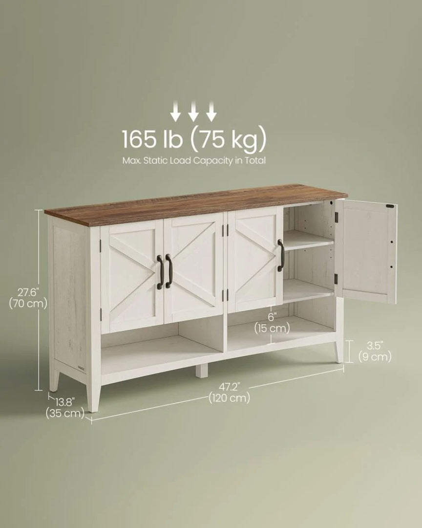 Skoskab med 3 niveauer i landlig stil og justerbar hylde, produktvisning 9 | Noreva Home