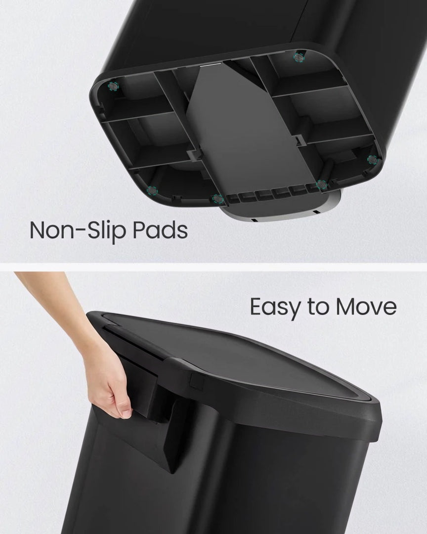 Skraldespand til køkken i rustfrit stål, 21 gallon, med pedal og soft close-låg, produktvisning 14 | Noreva Home