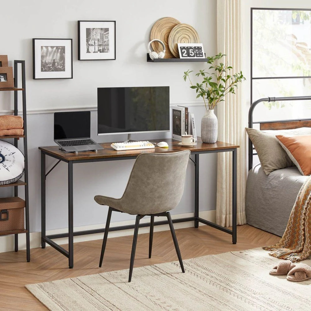 Skrivebord til hjemmekontor, 55 in bredt, med metalstel, produktvisning 3 | Noreva Home