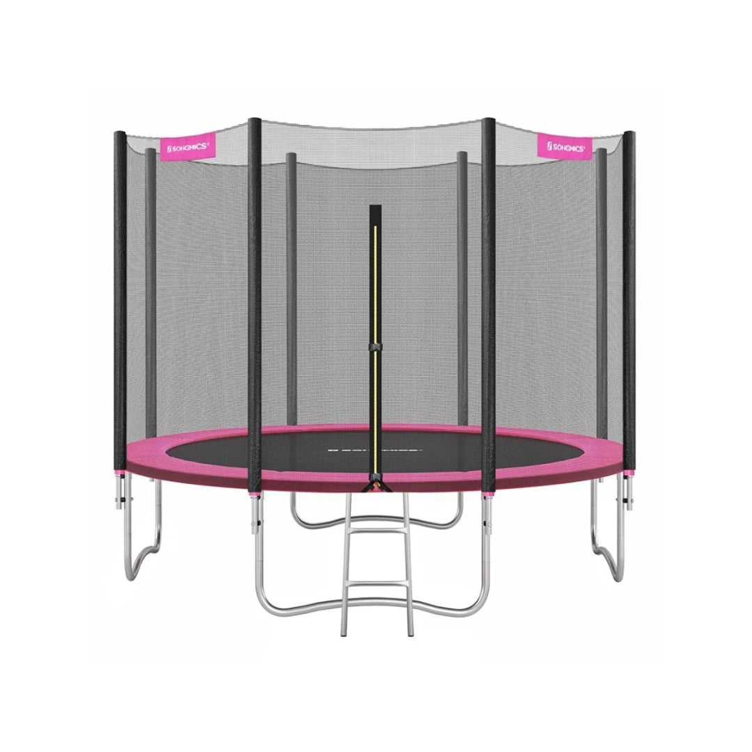Trampolin med sikkerhedsnet og polstret ramme – produktvisning 8 | Noreva Home