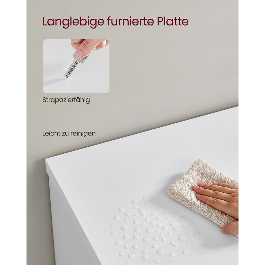 TV-bord med LED-belysning og Justerbare Opbevaringsrum – Moderne Opbevaringsskab til Stuen – produktvisning 8 | Noreva Home