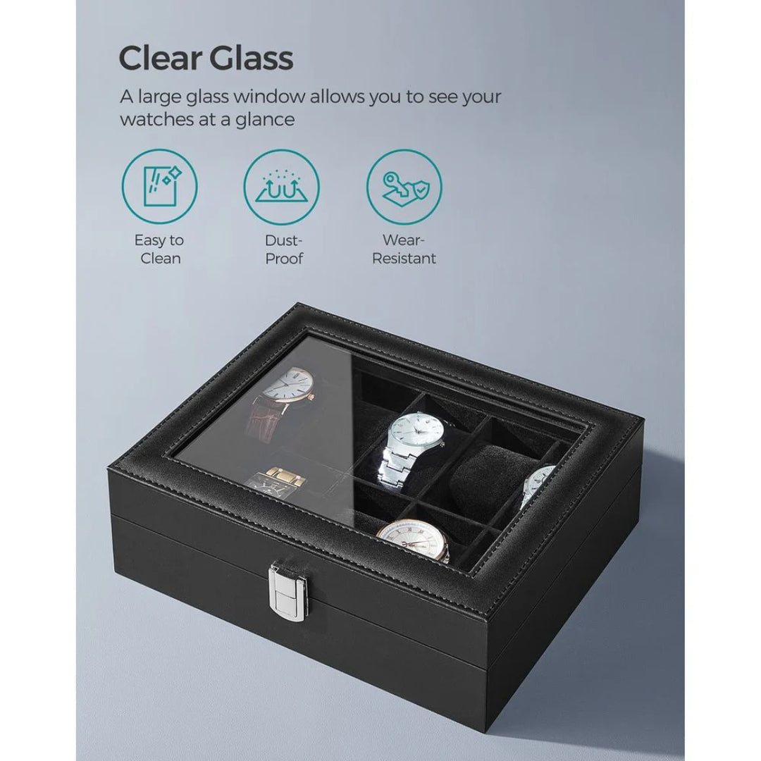 Urboks med glaslåg, 10 rum og aftagelige urpuder, produktvisning 23 | Noreva Home