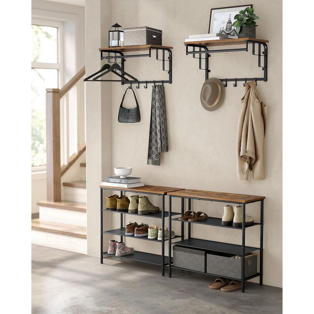 Vægknagerække i Industriel Stil – Metalgarderobe til Entré eller Hall – produktvisning 9 | Noreva Home