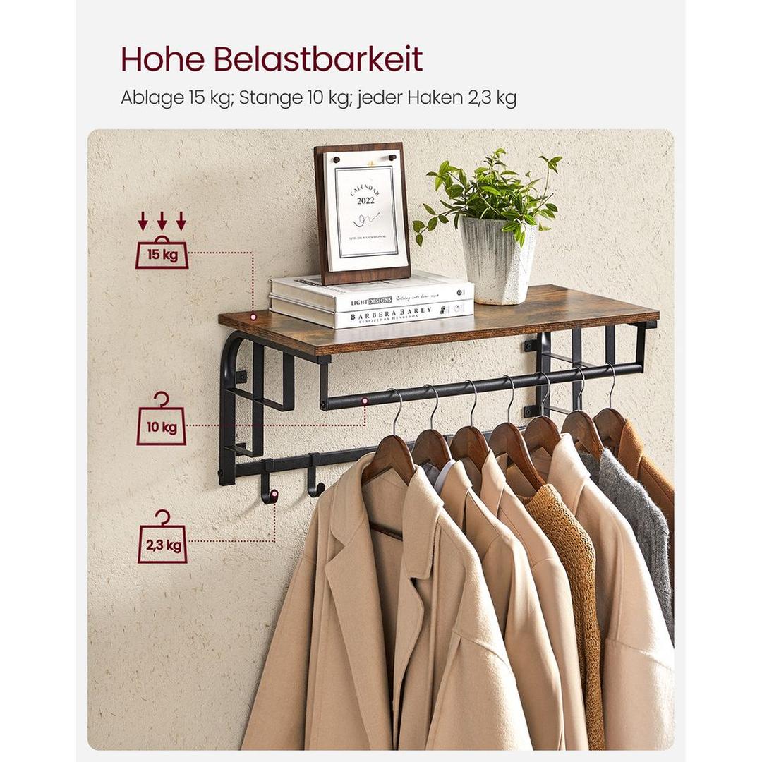 Vægknagerække i Industriel Stil – Metalgarderobe til Entré eller Hall – produktvisning 12 | Noreva Home