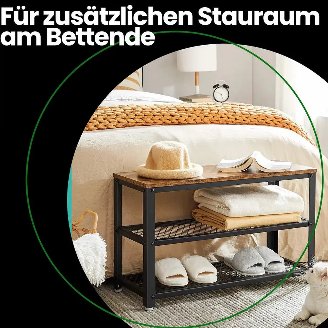 Vægknagerække og Skobænk Sæt – Entrémøbel med Kroge – produktvisning 2 | Noreva Home