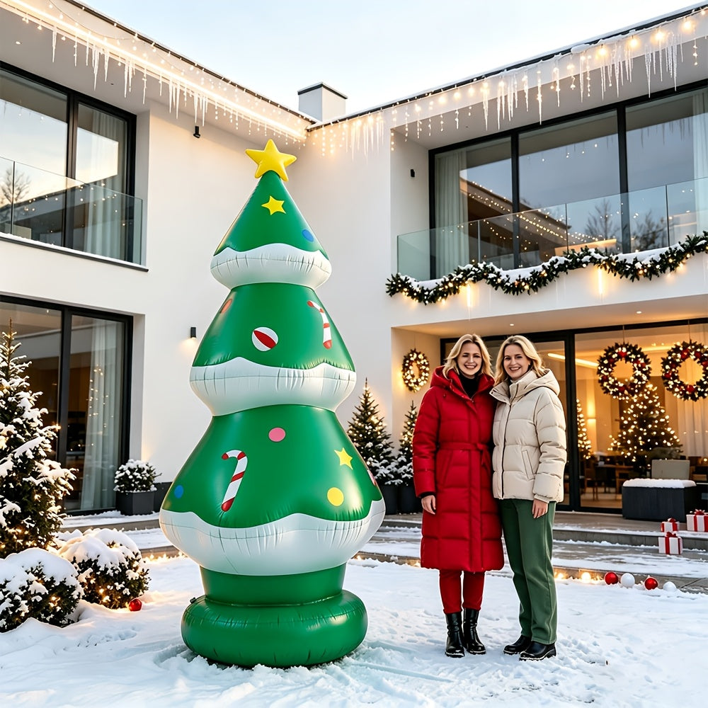 Oppusteligt juletræ til have og stue, billede 1