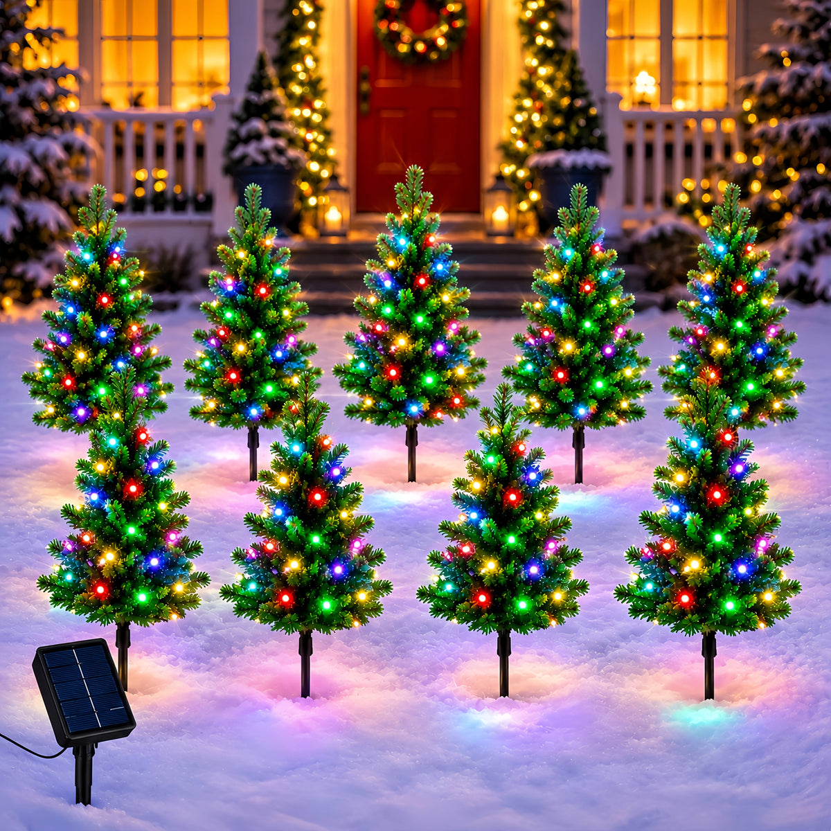 Solcellelampe formet som lille juletræ, billede 12