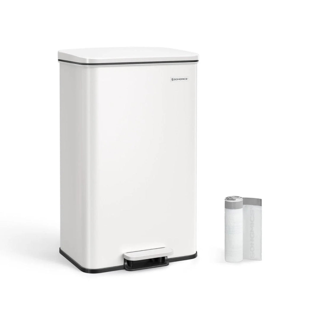 40L pedalspand med soft close låg og stål krop