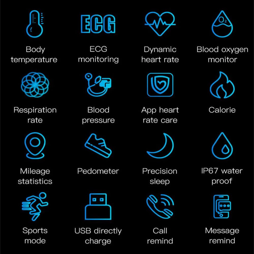 Smartwatch med EKG, blodtryk og søvnmåling – billede 10