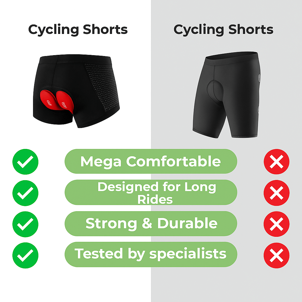 SADELGEL cykelshorts med gelpude – billede 4