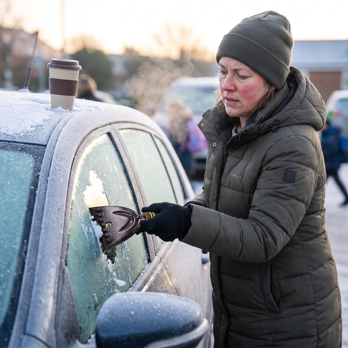 Skridsikker isskraber til bilruder – billede 5