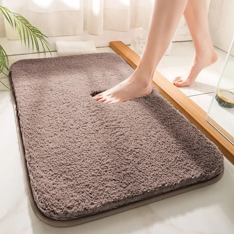 Luksus bademåtte i mikrofiber i flere neutrale farver – billede 3