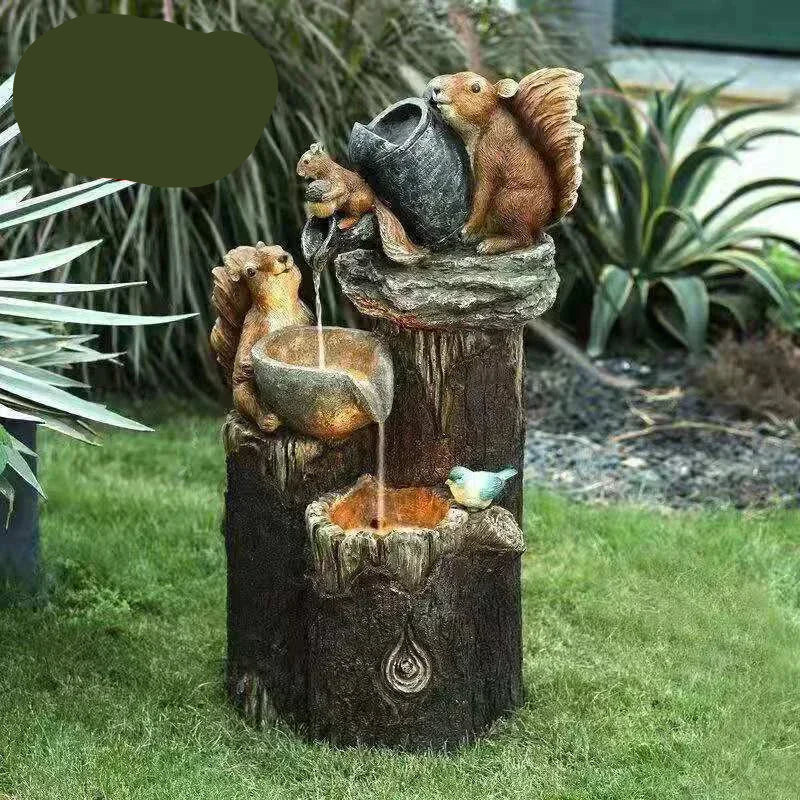 SOLHAVN solcellehavefigur med and og egern – billede 8