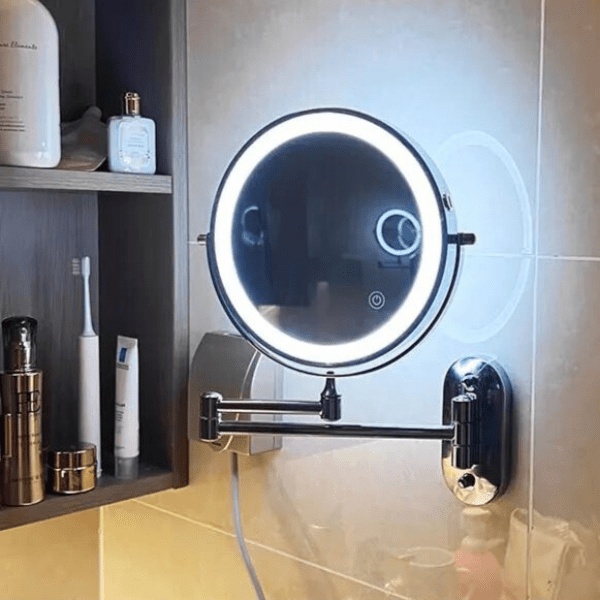 SPEJLGLØD makeupspejl med LED-lys – billede 4