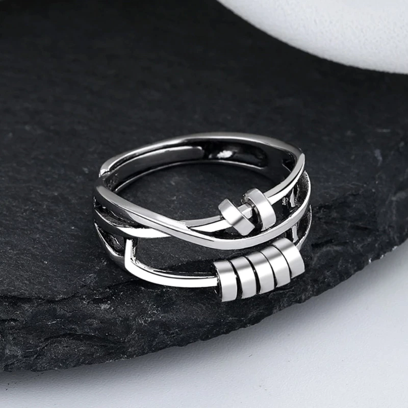 STILRING spinnerring i sterlingsølv – billede 3