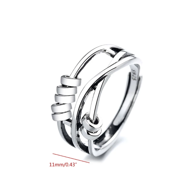 STILRING spinnerring i sterlingsølv – billede 4