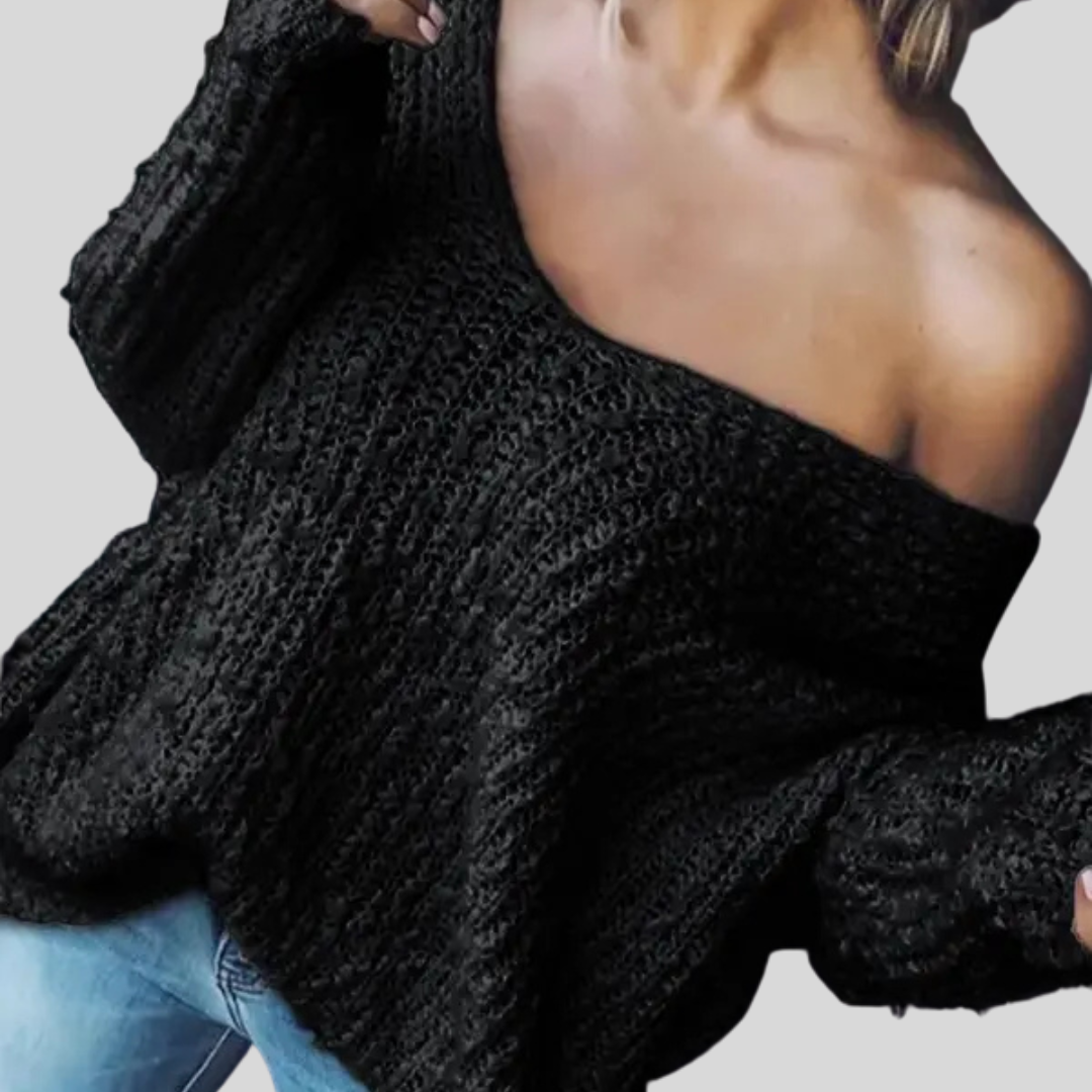STRIKFALD blød sweater til damer – billede 3