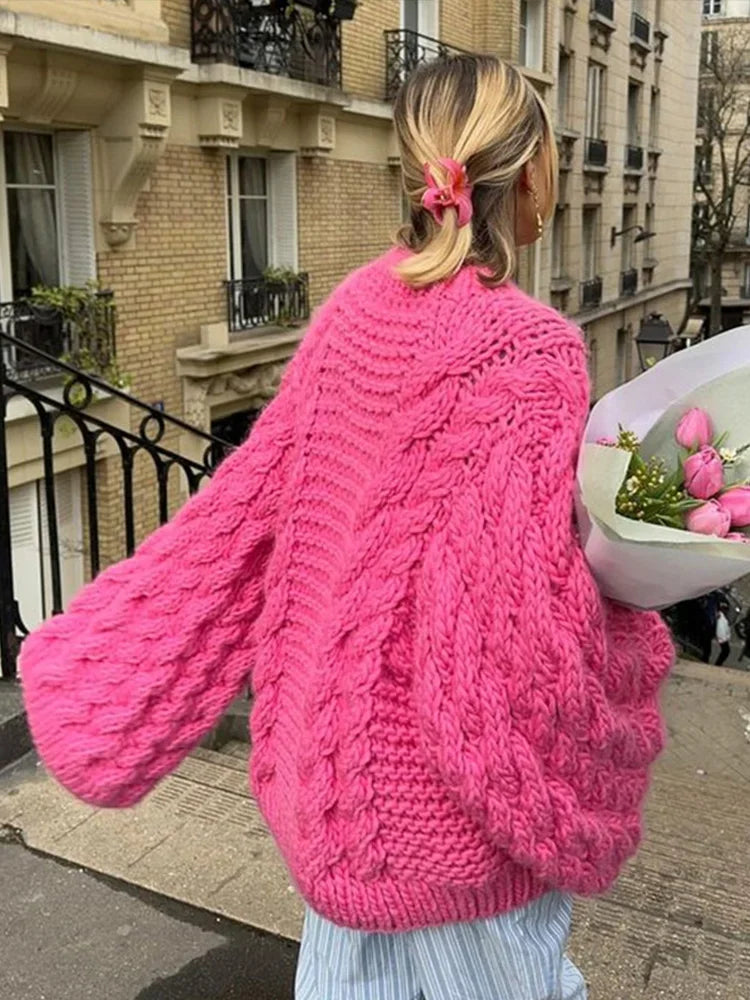STRIKHAVN grovstrikket sweater til damer – billede 4
