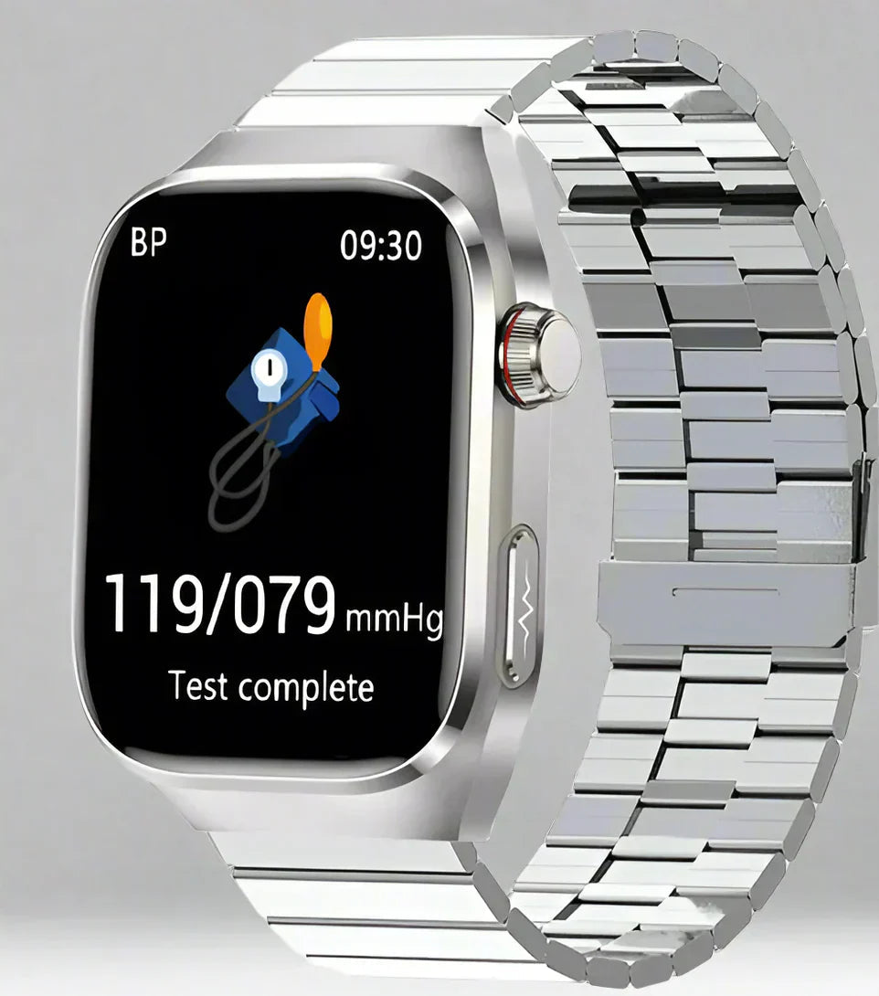 Smartwatch med EKG, blodsukker og urinsyre samt AMOLED-skærm – billede 4