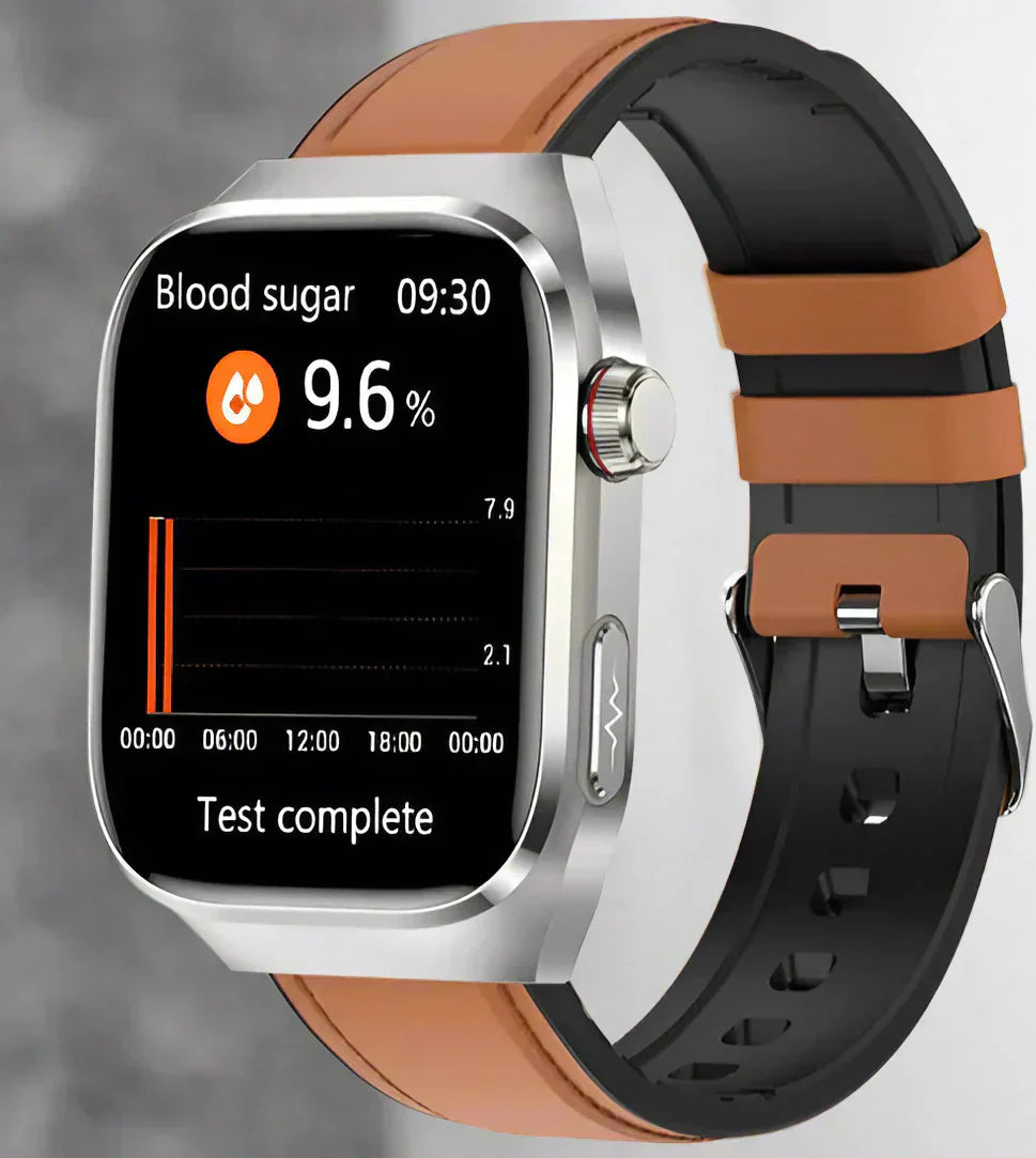 Smartwatch med EKG, blodsukker og urinsyre samt AMOLED-skærm – billede 5