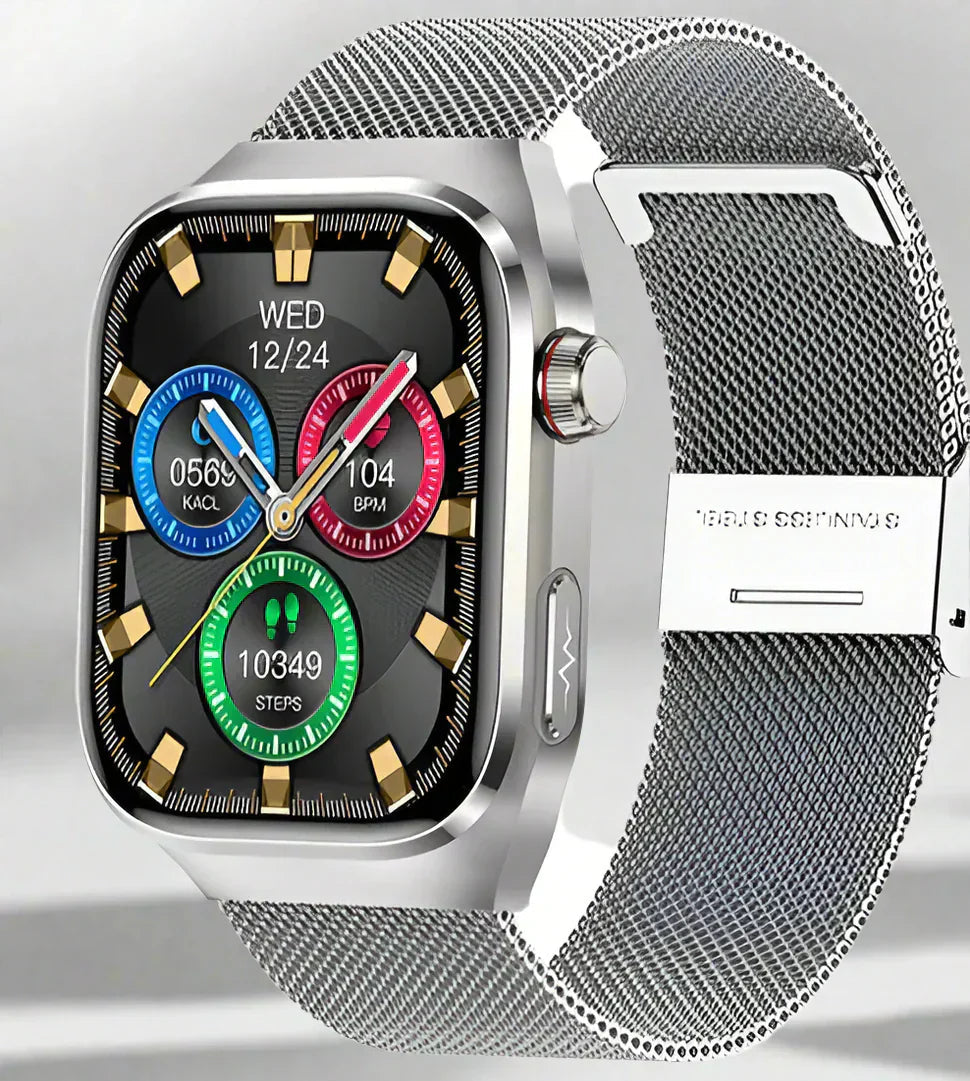 Smartwatch med EKG, blodsukker og urinsyre samt AMOLED-skærm – billede 8