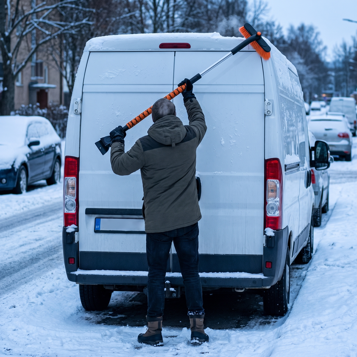 Teleskopisk snebørste 80 cm til bil – billede 5