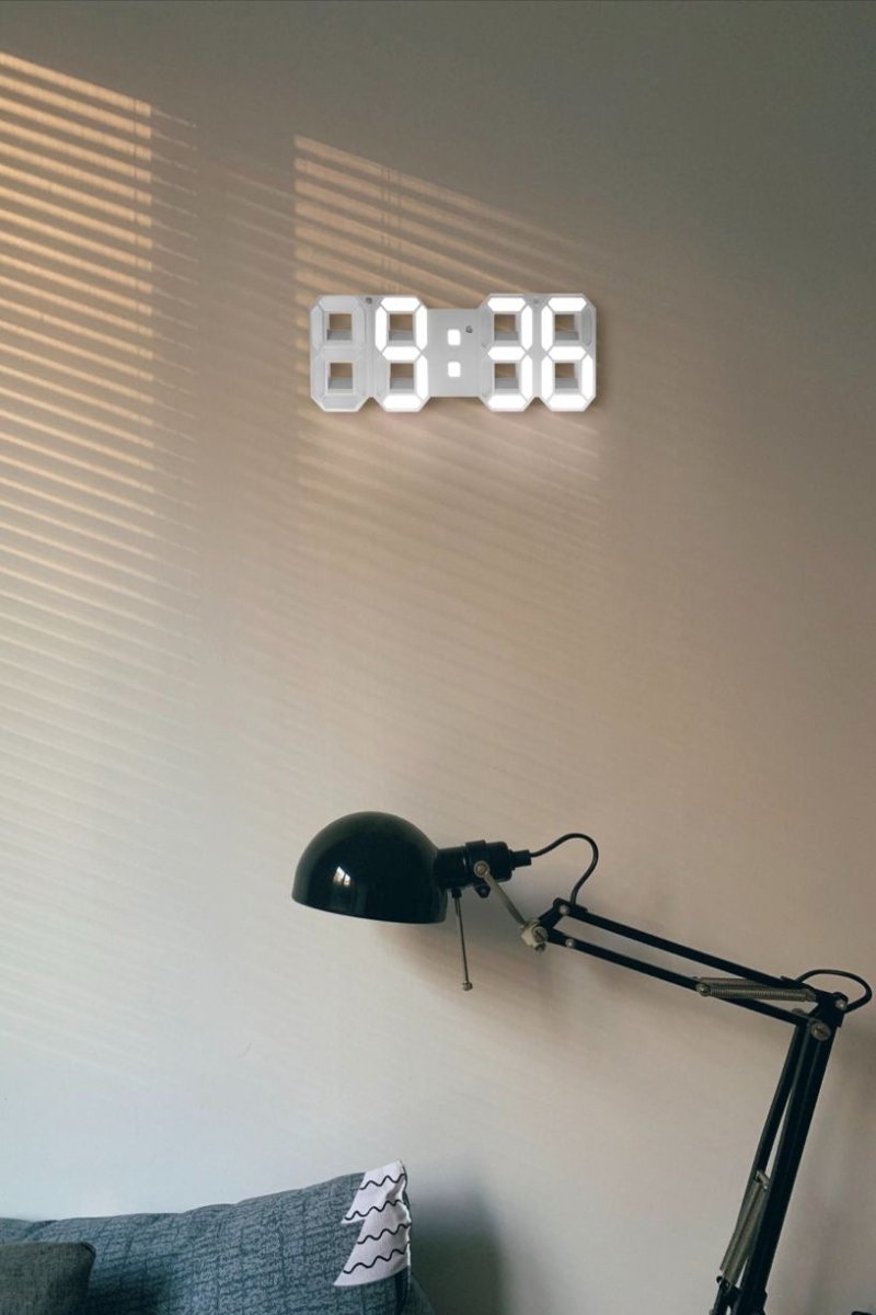 TIMEGLØD digitalt 3D vægur – billede 10