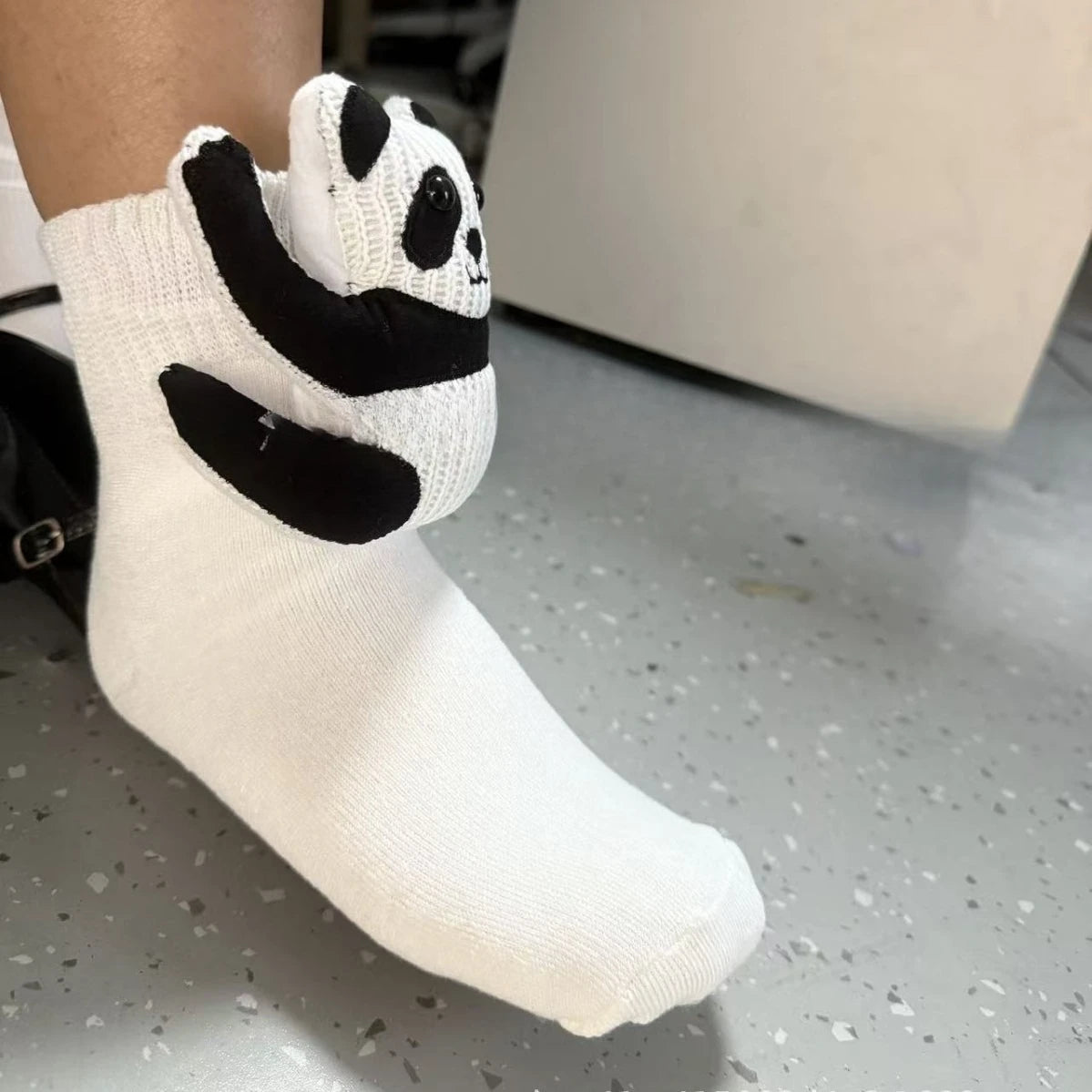 TOFTESOK bløde hjemmesokker i plys med 3D-dyremotiv – billede 9
