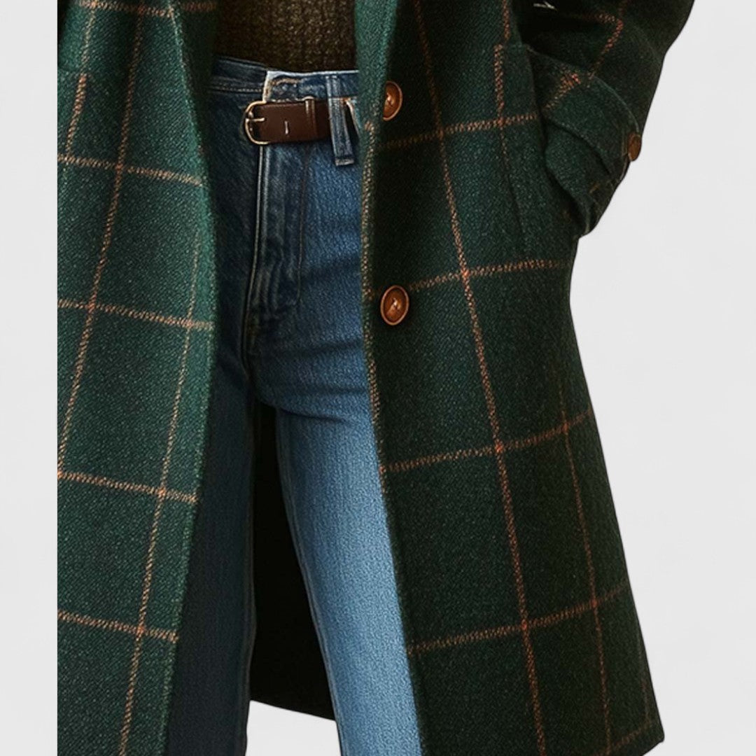 TWEEDHOLM ternet frakke i tweed – billede 5