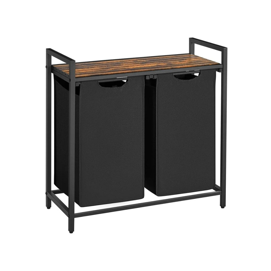 Vasketøjskurv med rum og aftagelige poser